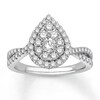 Thumbnail Image 1 of Previously Owned Diamond Engagement Ring 5/8 ct tw Round-cut 10K White Gold