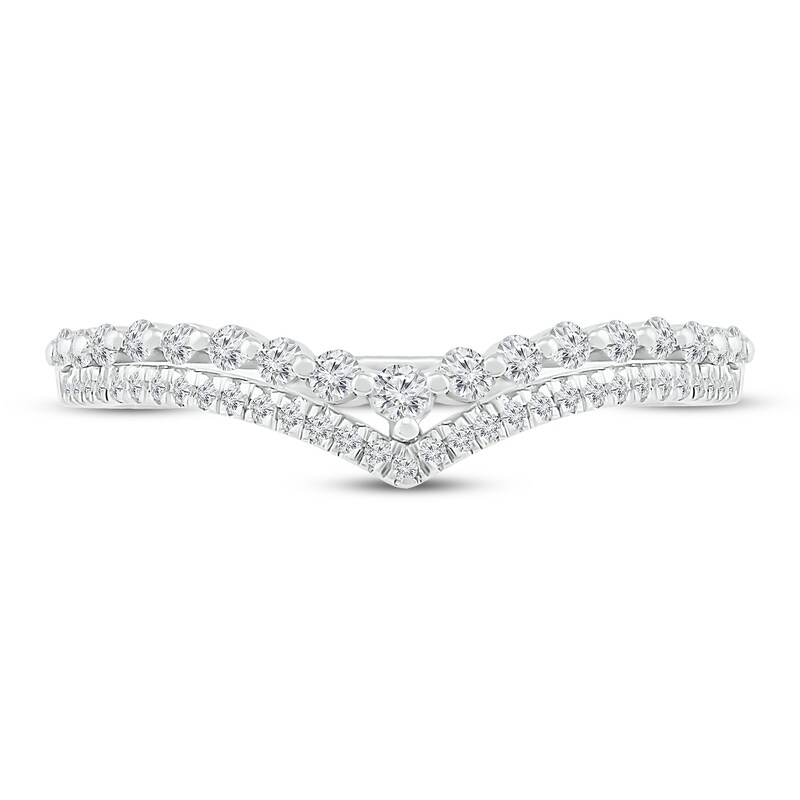 Main Image 2 of Previously Owned Diamond Wedding Band 1/4 ct tw 10K White Gold