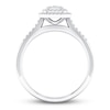 Thumbnail Image 3 of Previously Owned Diamond Engagement Ring 3/8 ct tw Round-cut 10K White Gold