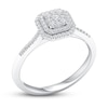 Thumbnail Image 4 of Previously Owned Diamond Engagement Ring 3/8 ct tw Round-cut 10K White Gold