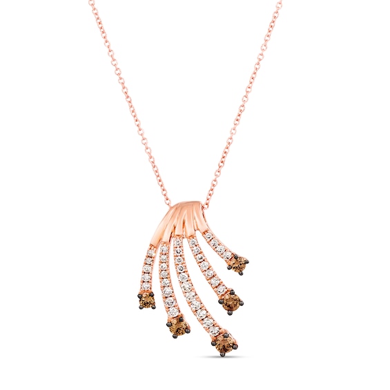 Previously Owned Le Vian Diamond Necklace 7/8 ct tw 14K Strawberry Gold 18"