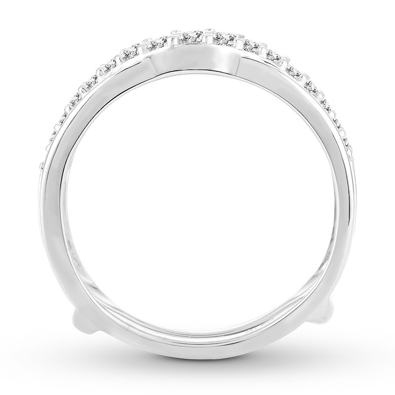 Main Image 2 of Previously Owned Diamond Enhancer Ring 1/2 ct tw Round-cut 14K White Gold