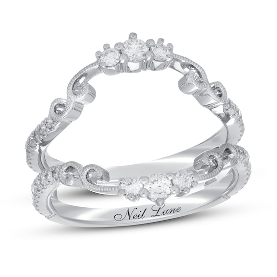 Previously Owned Neil Lane Diamond Enhancer Band 1/2 ct tw Round-cut 14K White Gold