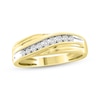 Thumbnail Image 1 of Previously Owned Men's Diamond Wedding Band 1/4 ct tw Round-cut 10K Yellow Gold
