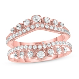 Previously Owned THE LEO Diamond Enhancer Ring 1 ct tw Round-cut 14K Rose Gold
