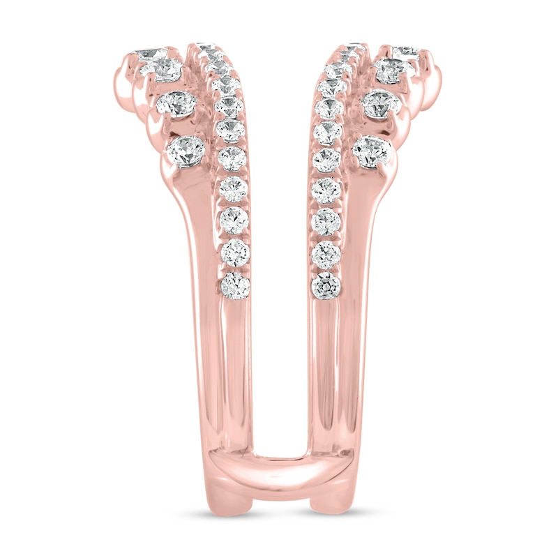 Main Image 3 of Previously Owned THE LEO Diamond Enhancer Ring 1 ct tw Round-cut 14K Rose Gold