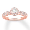 Thumbnail Image 1 of Previously Owned Diamond Engagement Ring 5/8 ct tw Round-cut 14K Rose Gold