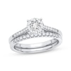 Thumbnail Image 1 of Previously Owned Diamond Bridal Set 3/8 ct tw Round-cut 10K White Gold