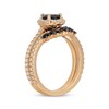 Thumbnail Image 2 of Neil Lane Pear-Shaped Black & White Diamond Bridal Set 1-1/2 ct tw 14K Yellow Gold