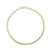 Thumbnail Image 1 of Small-Link Curb Chain Anklet 2.9mm Semi-Solid 14K Yellow Gold 10”