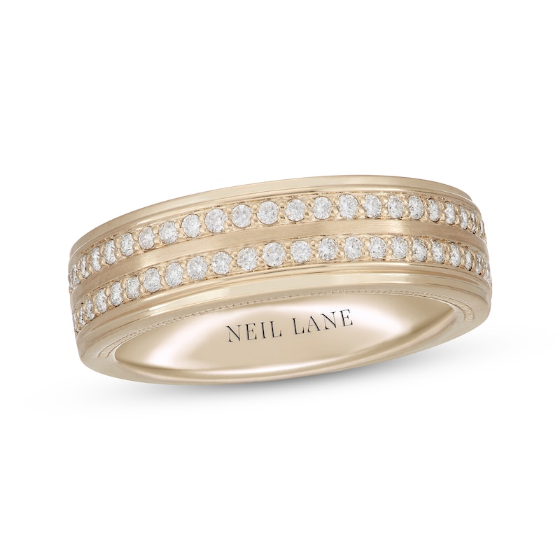 Neil Lane Men’s Round-cut Diamond Wedding Band 1/2 ct tw 14K Rose Gold