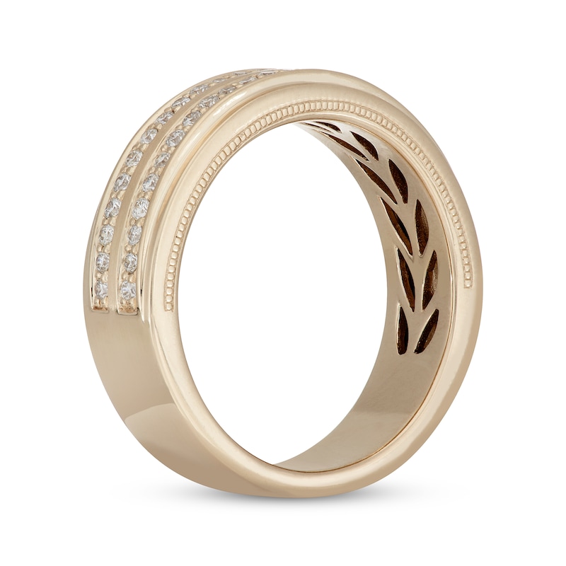 Neil Lane Men’s Round-cut Diamond Wedding Band 1/2 ct tw 14K Rose Gold