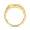 Thumbnail Image 2 of Men’s Square & Round-Cut Diamond Anniversary Band 5/8 ct tw 10K Yellow Gold