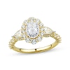 Thumbnail Image 1 of Adore Oval-Cut Diamond Halo Engagement Ring 1-1/2 ct tw 14K Yellow Gold