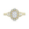 Thumbnail Image 3 of Adore Oval-Cut Diamond Halo Engagement Ring 1-1/2 ct tw 14K Yellow Gold