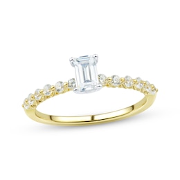 Adore Emerald-Cut Diamond Engagement Ring 3/4 ct tw 14K Two-Tone Gold