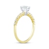 Thumbnail Image 2 of Adore Emerald-Cut Diamond Engagement Ring 3/4 ct tw 14K Two-Tone Gold