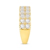 Thumbnail Image 1 of Lab-Created Diamonds by KAY Two-Row Anniversary Band 2 ct tw 14K Yellow Gold