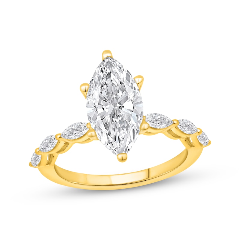 Lab-Created Diamonds by KAY Marquise-Cut Engagement Ring 2-1/2 ct tw 14K Yellow Gold