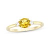 Thumbnail Image 1 of Citrine & Diamond Ring 1/15 ct tw 10K Yellow Gold