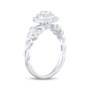 Thumbnail Image 2 of Adore Pear-Shaped Diamond Double Halo Engagement Ring 1/2 ct tw 14K White Gold