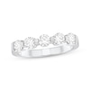 Thumbnail Image 1 of Adore Round-Cut Diamond Five-Stone Anniversary Ring 1 ct tw 14K White Gold