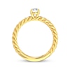 Thumbnail Image 3 of Adore Round-Cut Diamond Solitaire Rope Shank Engagement Ring 1/3 ct tw 14K Yellow Gold (I/I2)