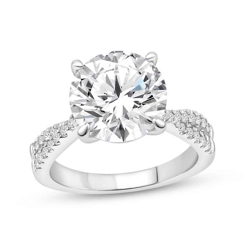 Main Image 1 of Adore Lab-Grown Diamonds Round-Cut Engagement Ring 5-1/4 ct tw 14K White Gold