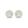 Thumbnail Image 2 of KAY Lab-Grown Diamonds Men's Halo Stud Earrings 1 ct tw 10K Yellow Gold