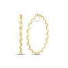 Thumbnail Image 1 of Wavy Hoop Earrings 60mm 10K Yellow Gold