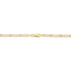 Thumbnail Image 3 of Diamond-Cut Valentino Chain Necklace 3.3mm Solid 14K Tri-Tone Gold 20"