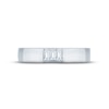 Thumbnail Image 4 of Previously Owned Monique Lhuillier Bliss Men's Diamond Wedding Band 1/4 ct tw Baguette & Round-cut 18K White Gold