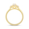 Thumbnail Image 3 of Previously Owned Emerald-Cut Diamond Three-Stone Engagement Ring 1/2 ct tw 14K Yellow Gold