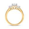 Thumbnail Image 3 of Previously Owned Memories Moments Magic Three-Stone Diamond Engagement Ring 1 ct tw Princess/Round 14K Yellow Gold