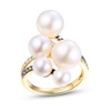 Thumbnail Image 1 of Previously Owned Le Vian Cultured Pearl Ring 1/3 ct tw Diamonds 14K Honey Gold