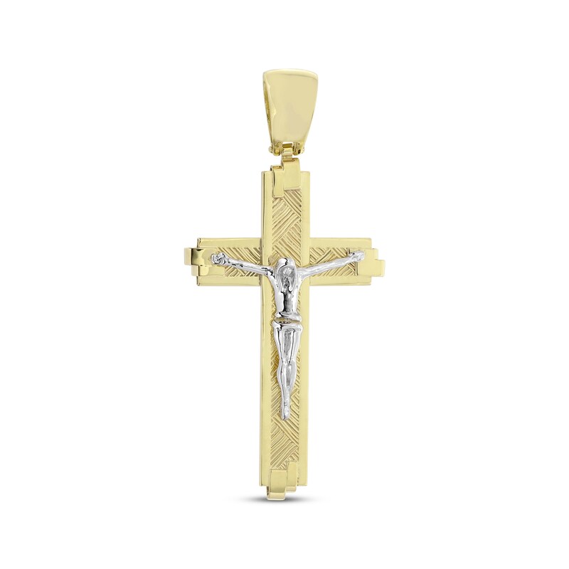 Main Image 1 of Previously Owned Crucifix Charm 10K Two-Tone Gold