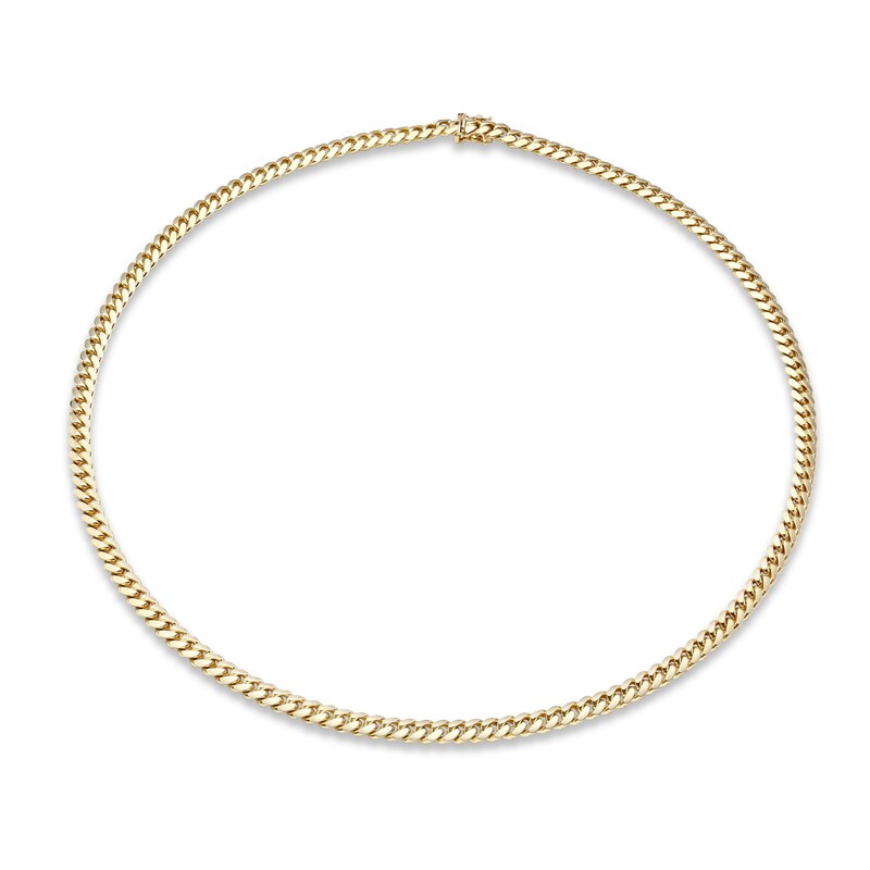 Main Image 1 of Previously Owned Cuban Chain Necklace Solid 14K Yellow Gold 22"