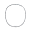 Thumbnail Image 2 of Previously Owned Multi-Diamond Center Tennis Necklace 1/2 ct tw Sterling Silver 17"
