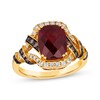 Thumbnail Image 1 of Previously Owned Le Vian Limited Edition Garnet Ring 1/2 ct tw Diamonds 14K Honey Gold