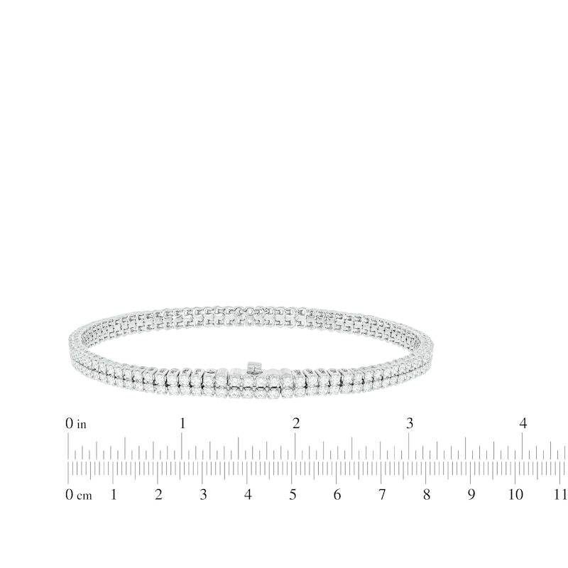 Main Image 3 of Previously Owned Diamond Double-Row Endless Bracelet 2 ct tw 10K White Gold 7"