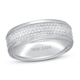 Previously Owned Neil Lane Men’s Diamond Wedding Band 5/8 ct tw 14K White Gold