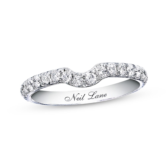 Previously Owned Neil Lane Round Diamond Wedding Band 3/8 ct tw 14K White Gold