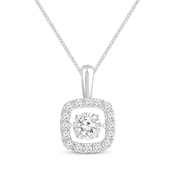 Previously Owned Unstoppable Love Necklace 1 ct tw 14K White Gold 19"