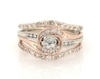 Thumbnail Image 1 of Previously Owned Multi-Diamond Swirl Bridal Set 5/8 ct tw 10K Two-Tone Gold size 7.25