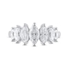 Thumbnail Image 3 of Previously Owned Lab-Grown Diamonds Marquise-Cut Anniversary Band 2 ct tw 14K White Gold