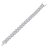 Thumbnail Image 2 of Previously Owned KAY Lab-Grown Diamonds Cushion Link Bracelet 10 ct tw 10K White Gold 7.25"