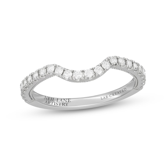 Previously Owned Neil Lane Artistry Lab-Grown Diamond Contour Wedding Band 1/ ct tw 14K White Gold