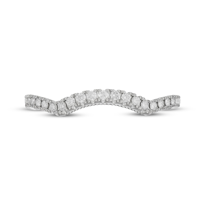 Main Image 3 of Previously Owned Neil Lane Artistry Lab-Grown Diamond Contour Wedding Band 1/4 ct tw 14K White Gold
