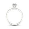 Thumbnail Image 4 of Previously Owned Lab-Grown Diamonds Princess-Cut Engagement Ring 1-3/4 ct tw 14K White Gold