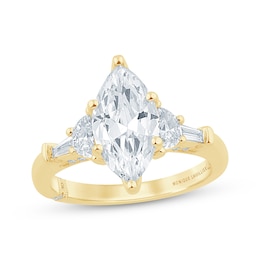 Previously Owned Monique Lhuillier Bliss Marquise-Cut Lab-Grown Diamond Engagement Ring 2-1/2 ct tw 18K Yellow Gold